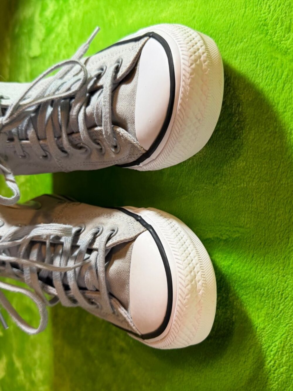 Converse Chuck Taylor All Star Hi Womens Sz 8.5 Grey Canvas - Picture 2 of 9